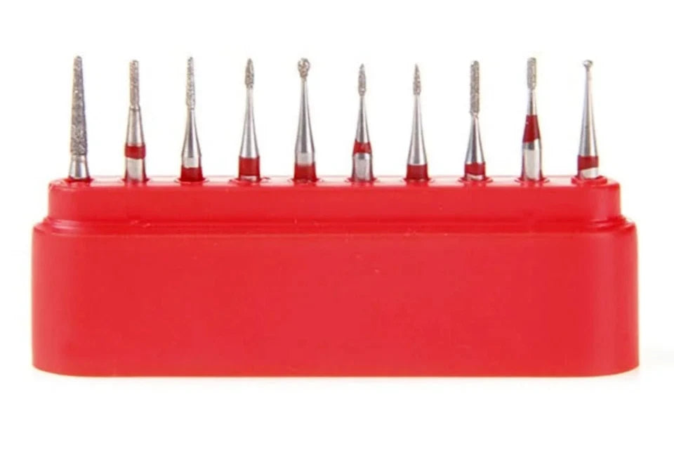 Redland Dental Diamond Bur Clinic Kit FG-6002 Children Teeth Preparation Polishing 10/Pk