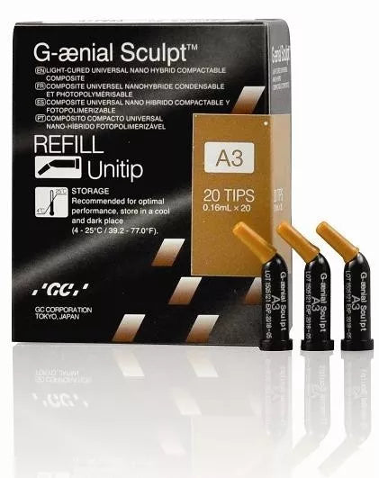 G-aenial Sculpt Universal Composite 20/ Unitip Refill GC America -EXP:2020-10