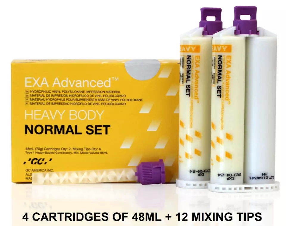 EXA Advanced™ Heavy Body Normal Set Impression Material 48mL + Tips by GC