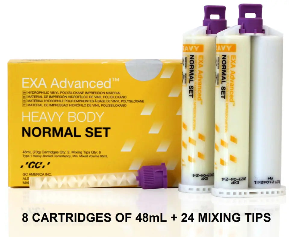 EXA Advanced™ Heavy Body Normal Set Impression Material 48mL + Tips by GC