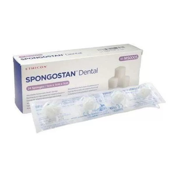 Spongostan 24 Sponges 1cmX1cmX1cm Absorbable Gelatin