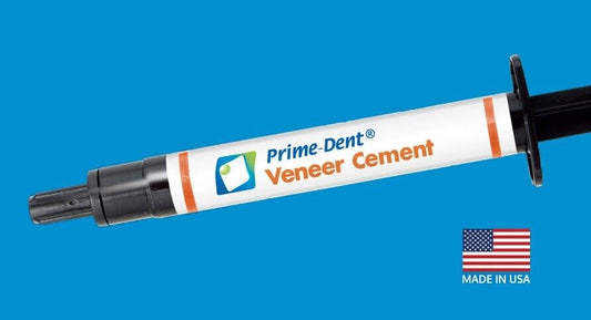 Prime-Dent Dental Veneer cement 2.0gm syringes + tips all shades