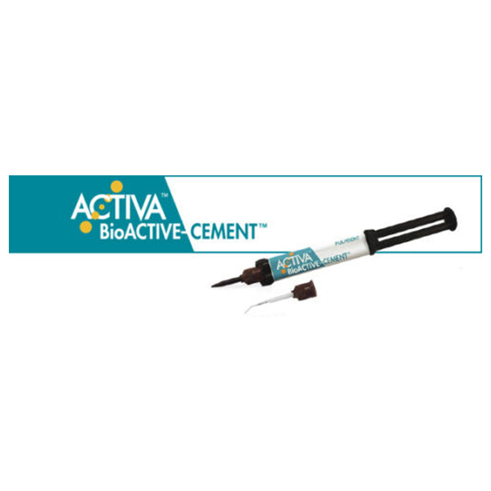 PULPDENT ACTIVA BioACTIVE-CEMENT Automix 1x7gm Syringe + 20 Tips A2 shade