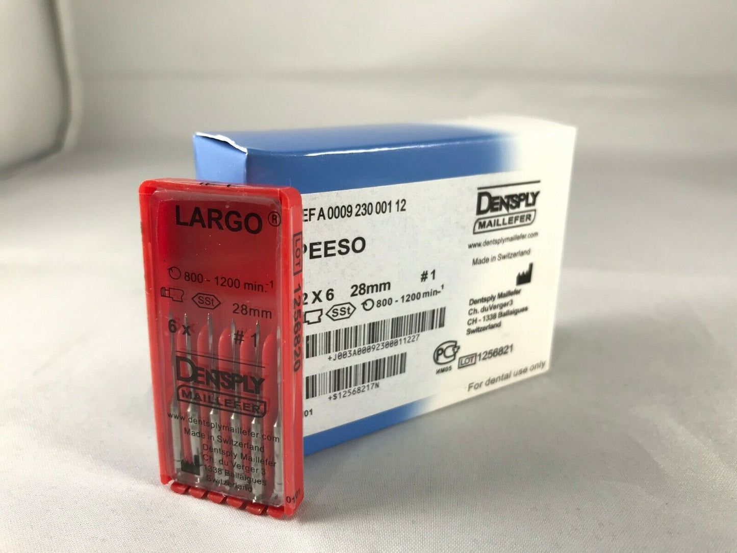 Dentsply Maillefer Peeso Reamer Endo Rotary Drills 28mm all sizes (5 Boxes)