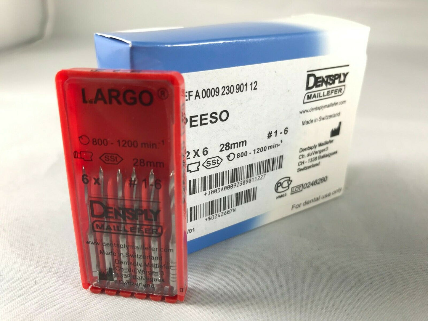 Dentsply Maillefer Peeso Reamer Endo Rotary Drills 28mm all sizes (5 Boxes)