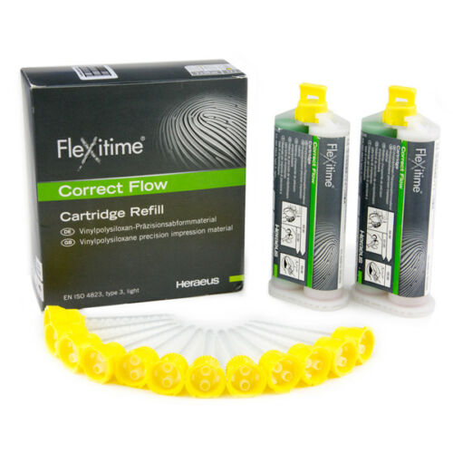 Kulzer Flexitime Correct Flow Cartridge Refill 2x50 mL + 6 Mixing Tips