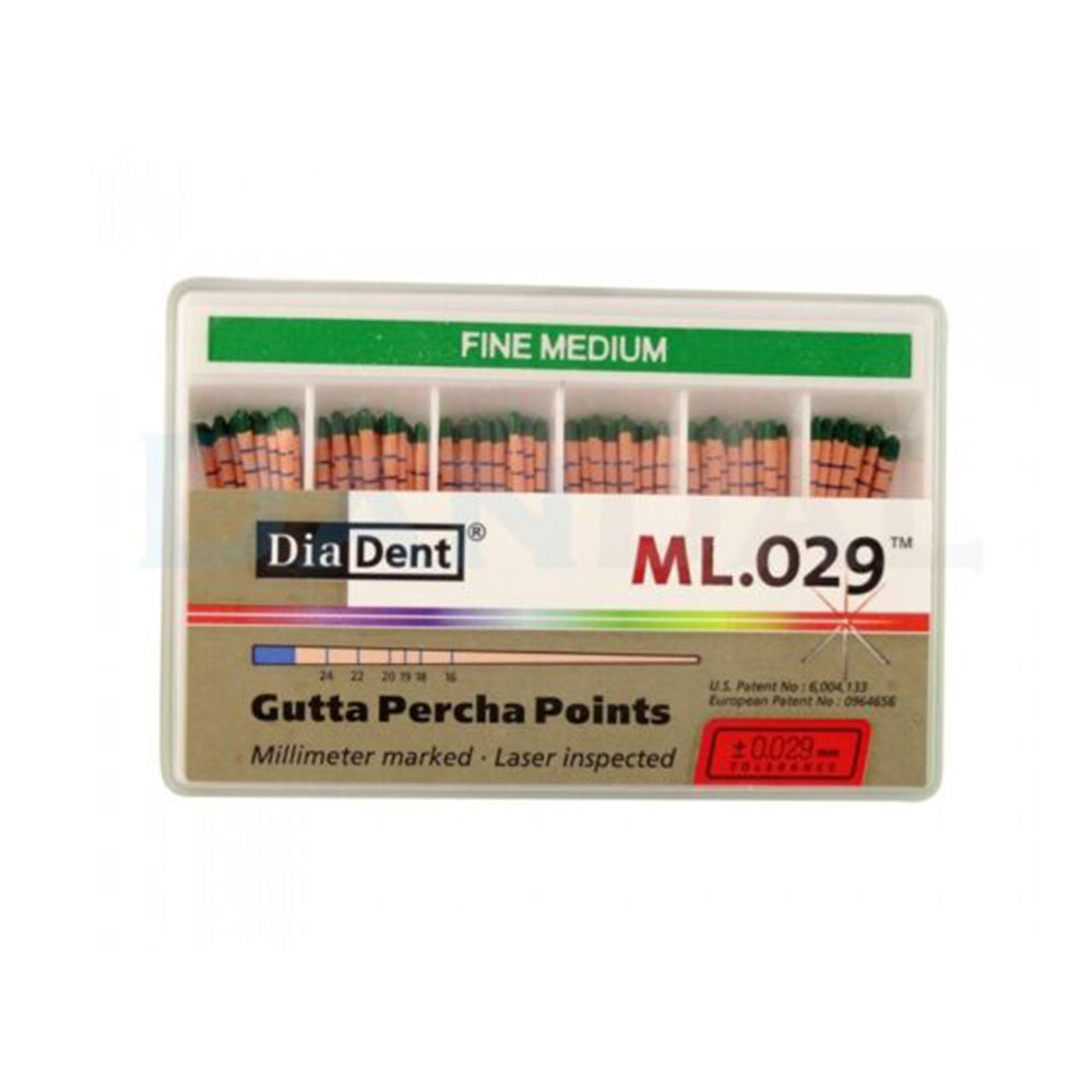 DiaDent Milimeter Marked Lasered ML.029 Gutta Percha Points