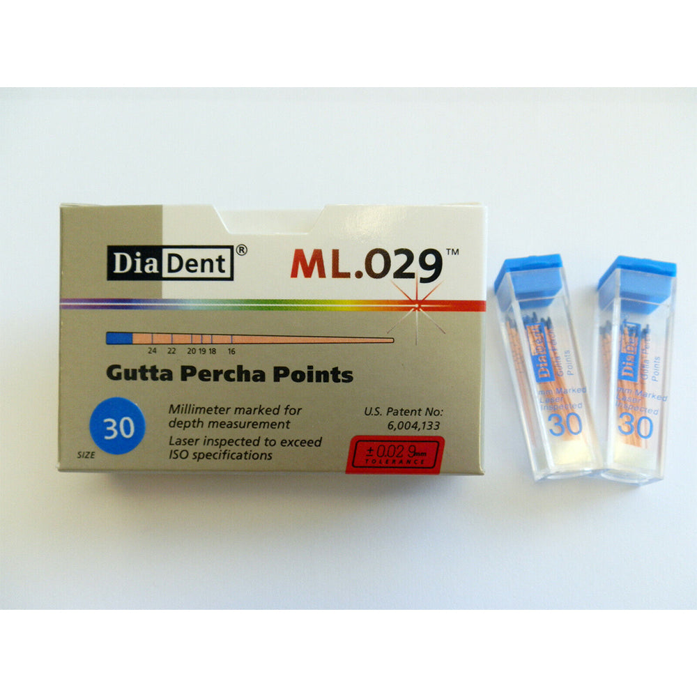 DiaDent Milimeter Marked Lasered ML.029 Gutta Percha Points Color Coded