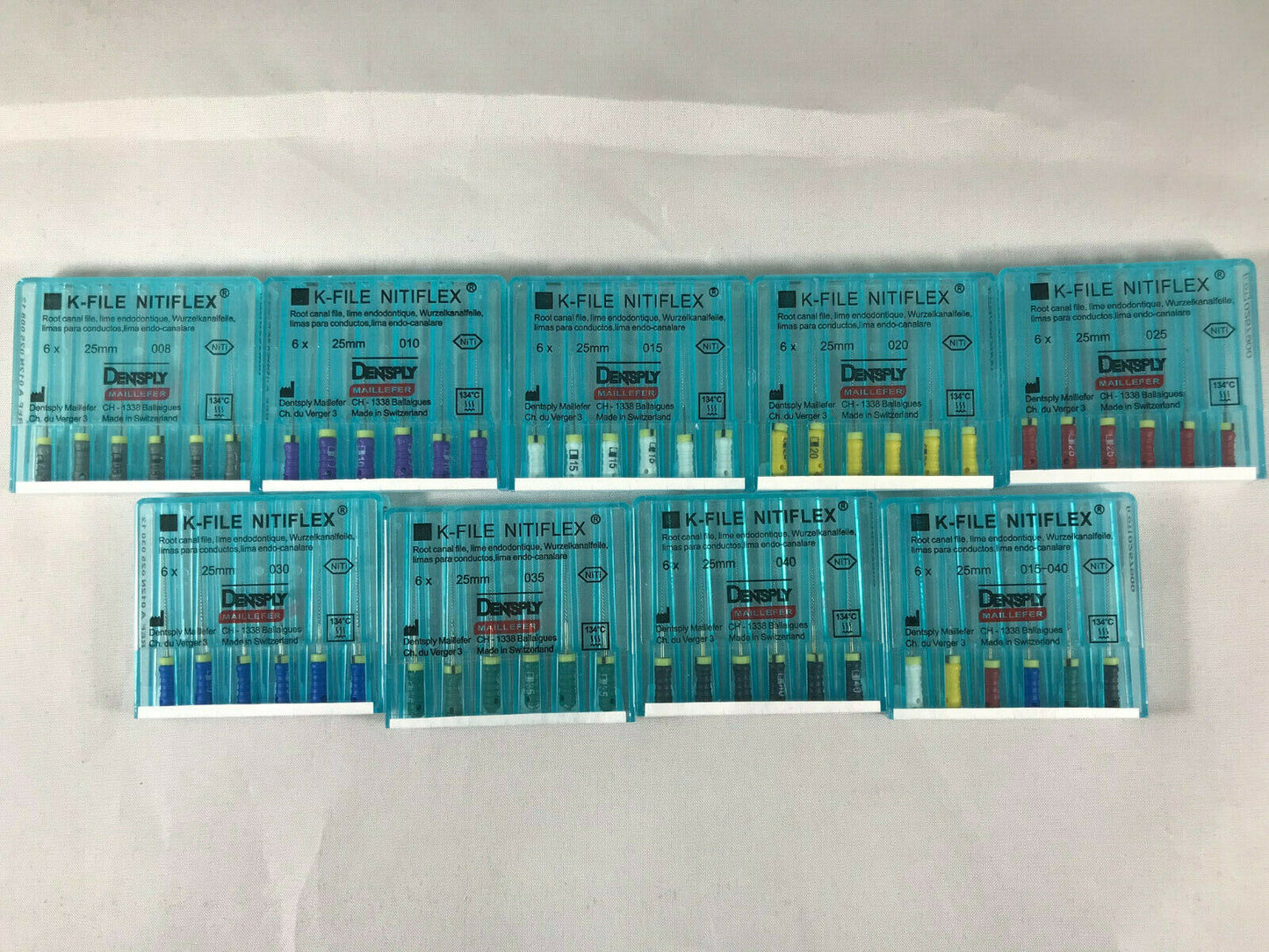 Dentsply Maillefer K-file Endodontic NiTiFlex steel 6files/pk