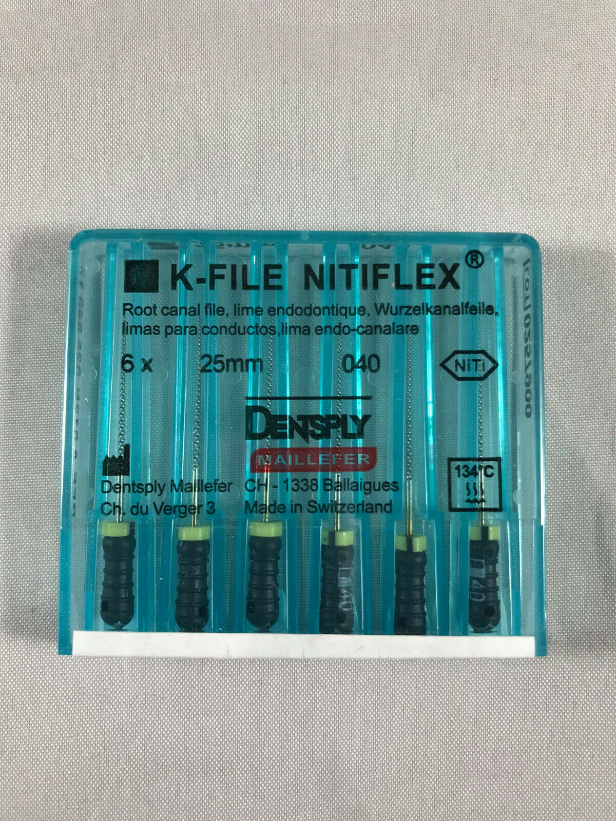 Dentsply Maillefer K-file Endodontic NiTiFlex steel 6files/pk
