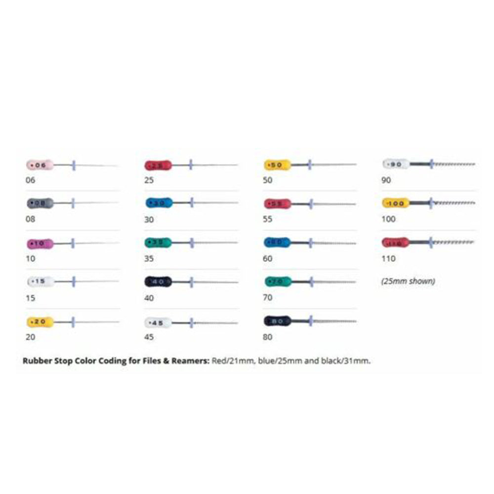 Premier Dental Headstorm H-files with Safe-End 30 files/pack