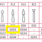 Shofu Dental Abbrasives-12 Pc.Dura-White AluminumOxide Stones:Shank CA/Shape RD1