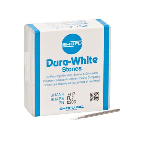 Shofu Dental Abbrasives Dura-White AluminumOxide Stones -12 pc