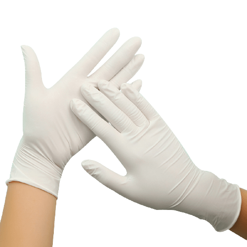 Latex Powder Free Gloves | White