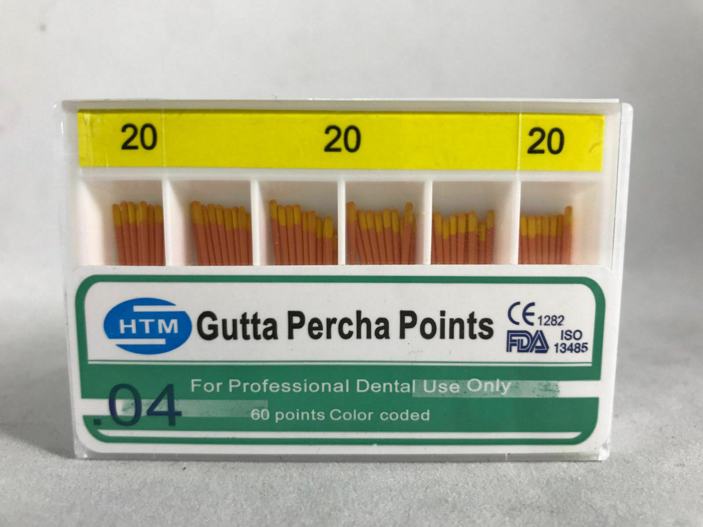 HTM Gutta Percha Points Specially Tapered .04 300 GP points