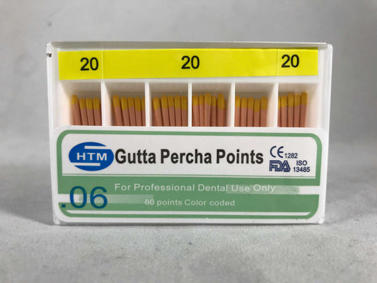 House Brand Gutta Percha Points Specially Tapered .06 300 GP points