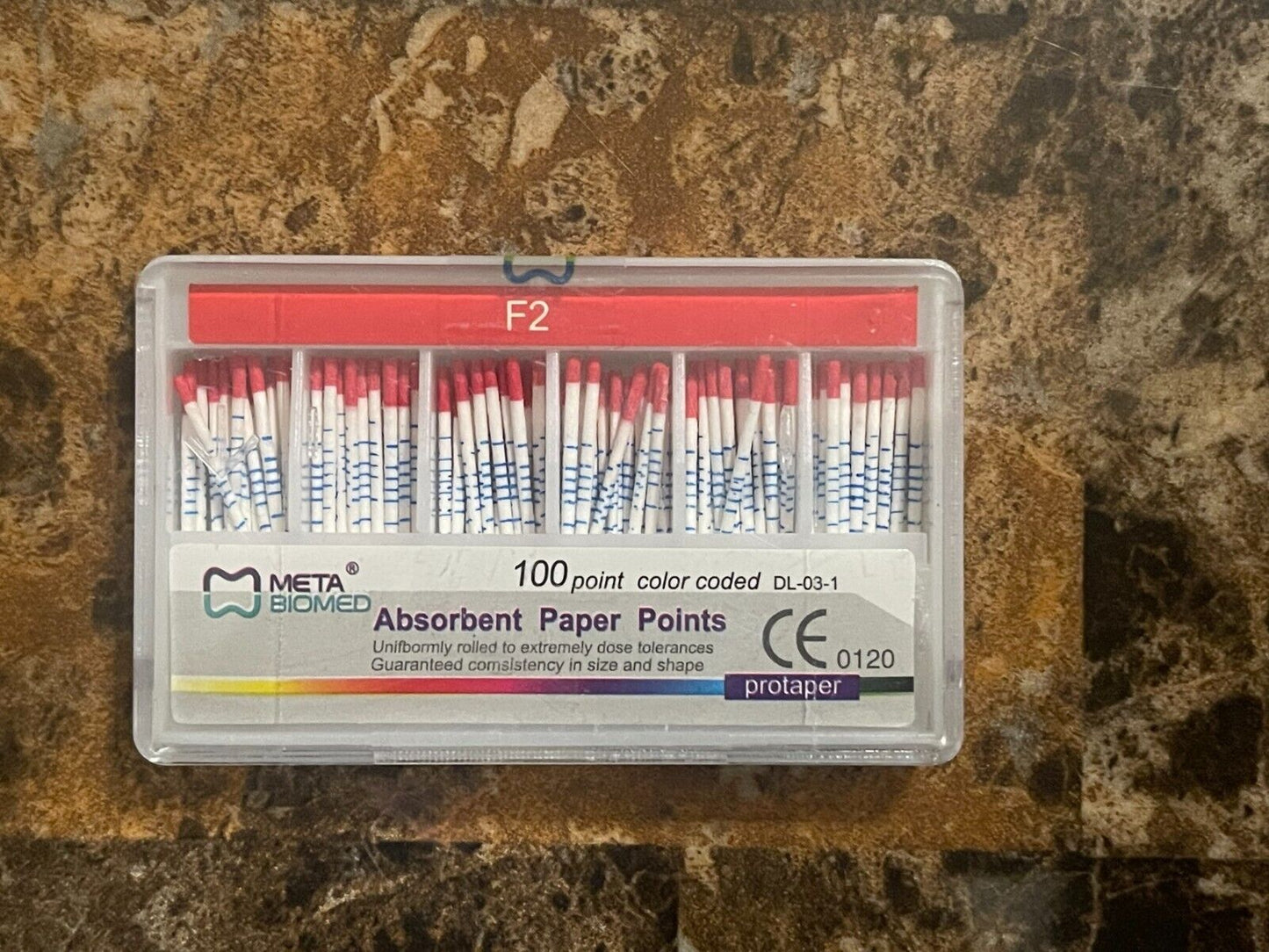 Meta Biomed Length Marked Gutta Percha Points (5 x 100pk)