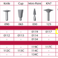 Shofu Dental Abrasives – 3 pc. Diamond CompoMaster Shank HP/Shape WH6