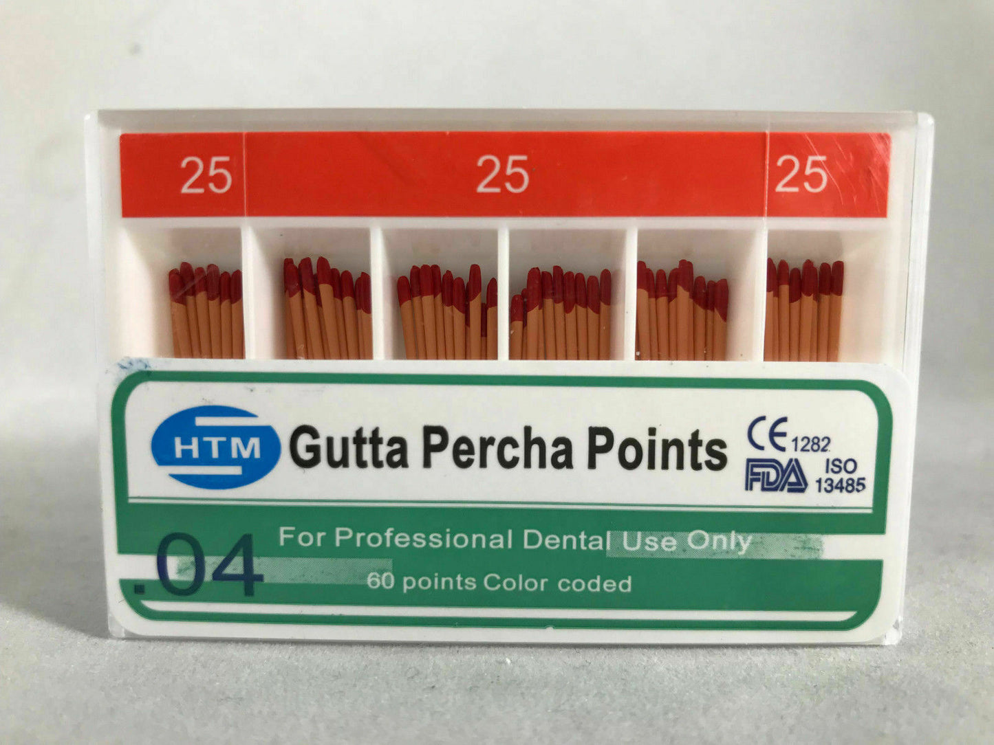 HTM Gutta Percha Points Specially Tapered .04 300 GP points