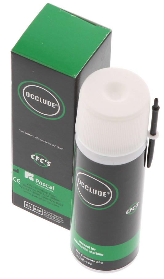 Pascal Occlude Dental Aerosol Articulating Indicator Spray Powder Green 23g