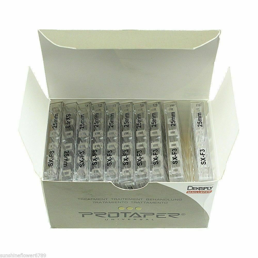 Dentsply Rotary ProTaper Universal Engine NiTi Files 25 mm SX-F3 Endodontic