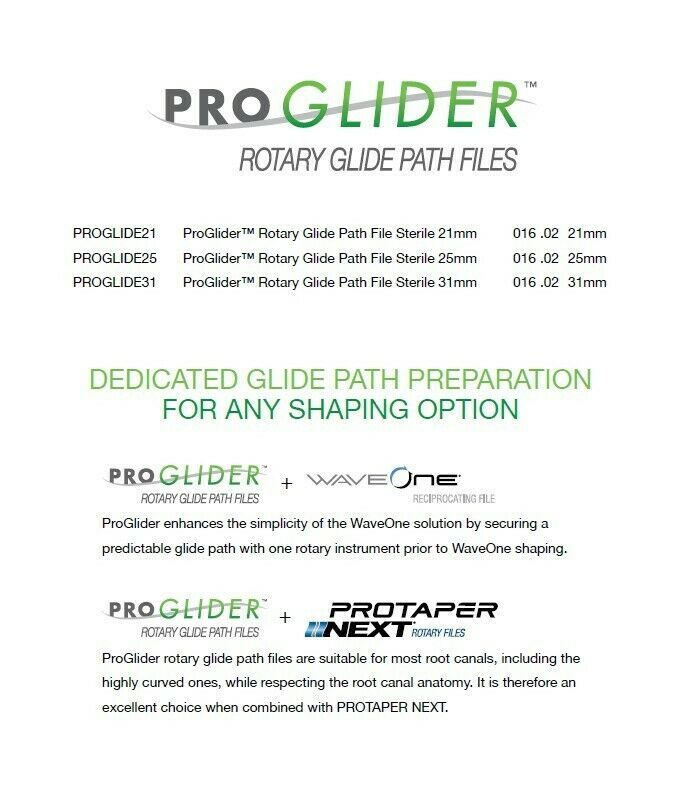 Dentsply ProGlider Rotary Glide Path Files Endodontic Files