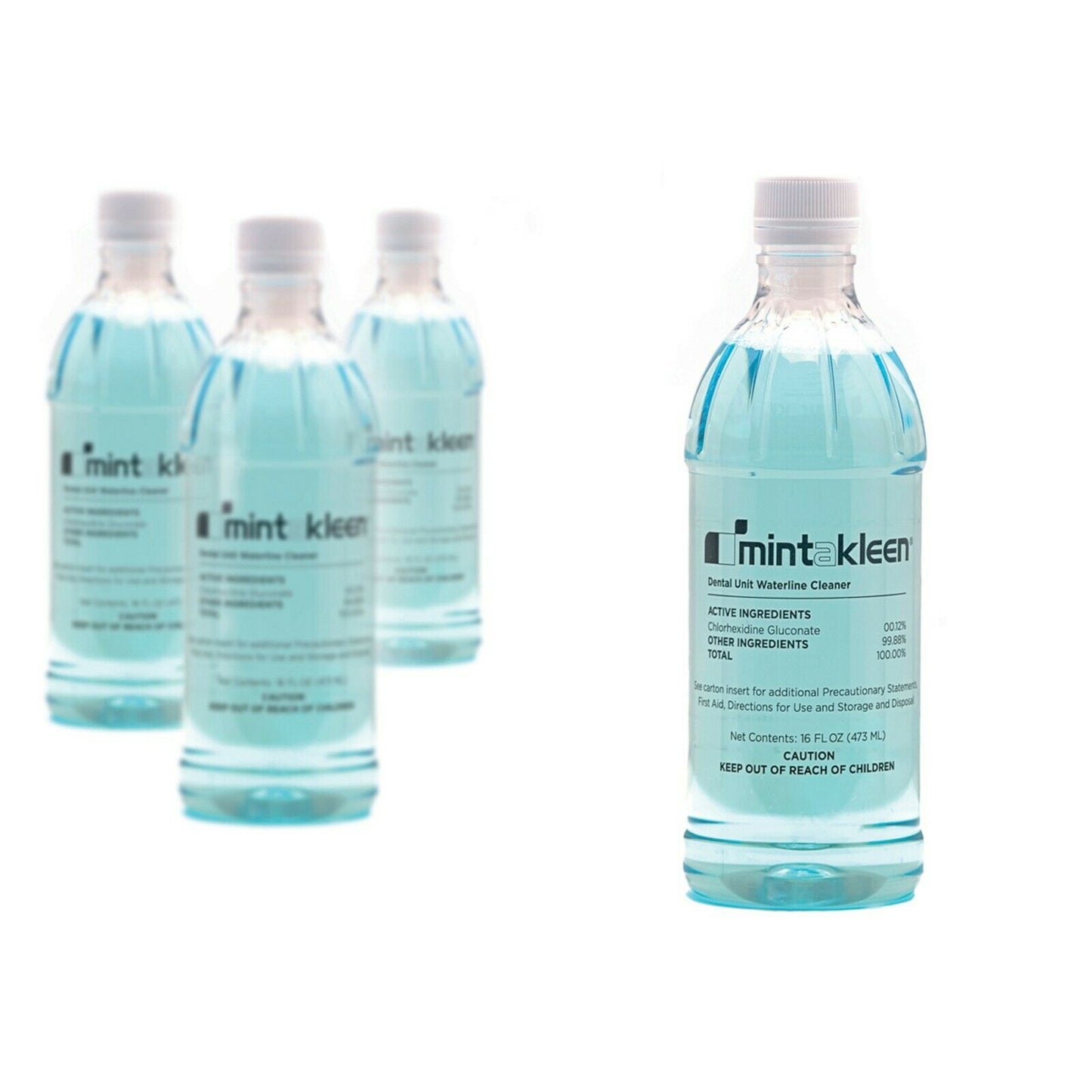 Mint-A-Kleen Dental Unit Waterline Cleaner 500mL Bottles-/EPA Approved