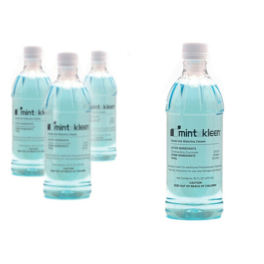 Mint-A-Kleen Dental Unit Waterline Cleaner 500mL Bottles-/EPA Approved