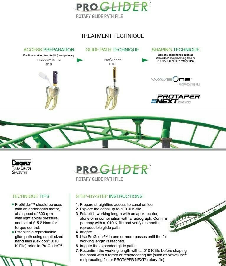 Dentsply ProGlider Rotary Glide Path Files Endodontic Files