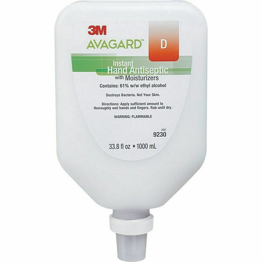 3M Avagard D Instant Hand Antiseptic w/ Moisturizer 61% w/w ethyl alcohol 1000ml