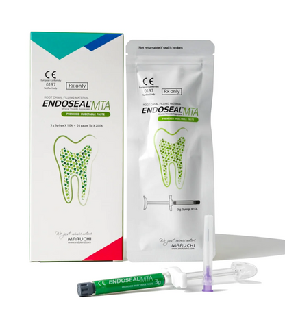 Maruchi USA ENDOSEAL MTA Root Canal Filling Bioceramic Injectable Paste 3 g Syringe+20 Tips