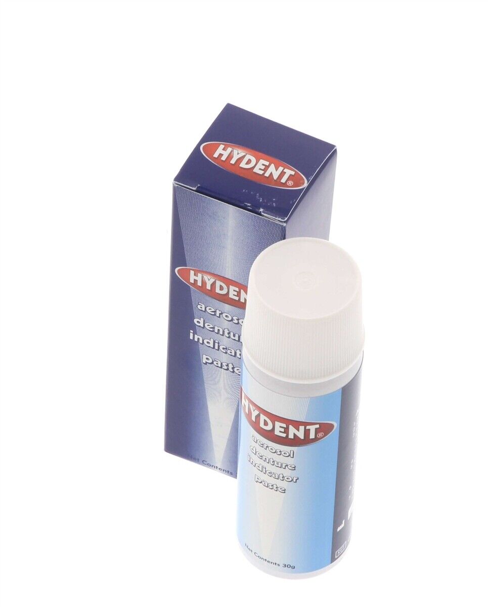 Pascal Dental HYDENT Denture Aerosol Indicator Spray 30gm Fresh Mint Flavor