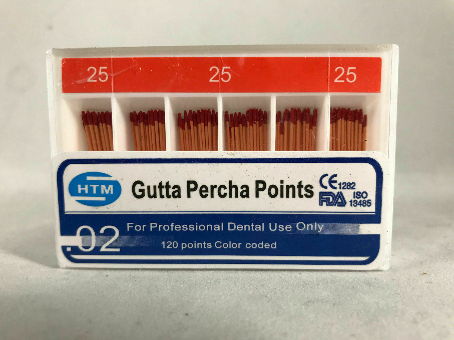 House Brand Gutta Percha Points Specially Tapered size #25 600 GP points