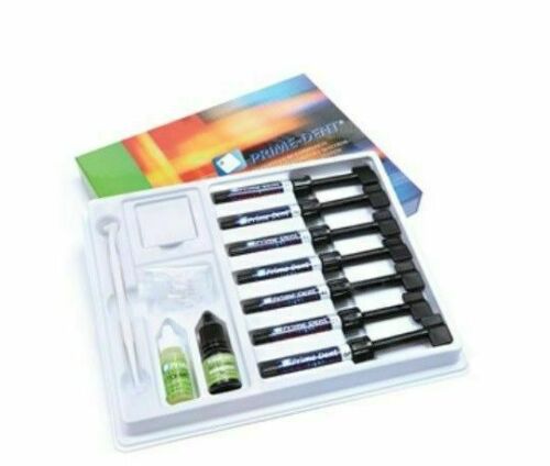 Prime-Dent Visible Light Cure Hybrid Composite Dental Resin Based (All Shades)