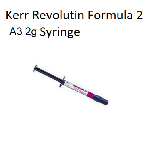 Kerr REVOLUTION Formula 2 Flowable Light Cure Composite A3 2g Syringe + 10 Tips