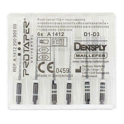 Dentsply Rotary ProTaper Universal Engine NiTi Files 25 mm SX-F3 Endodontic