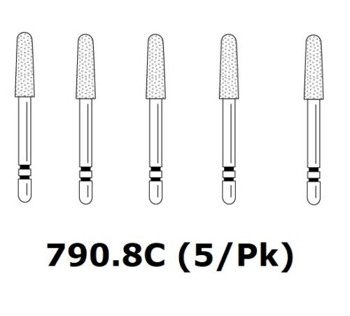 Premier Dental TWO STRIPER Diamond Round End Taper 5/PK