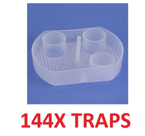 144X Pcs Plasdent Clear Screen-4-Vac Disposable Traps Fits Pelton