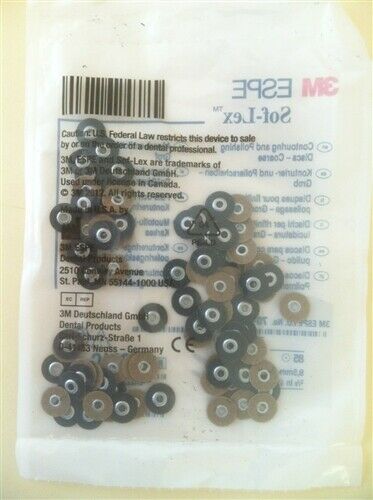 3M 85pc 2381SF Extra Thin Sof-Lex Countouring and Polishing Discs 9.5mm 3/8in