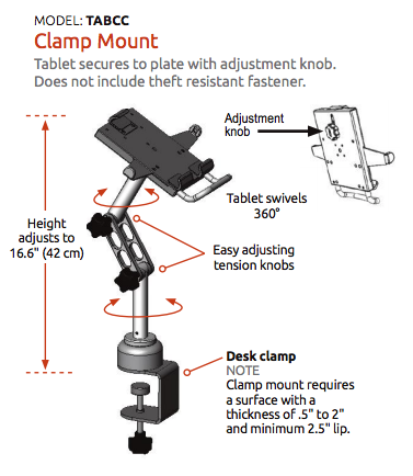 ICW Healthcare/Dental Office - Tablet Mount