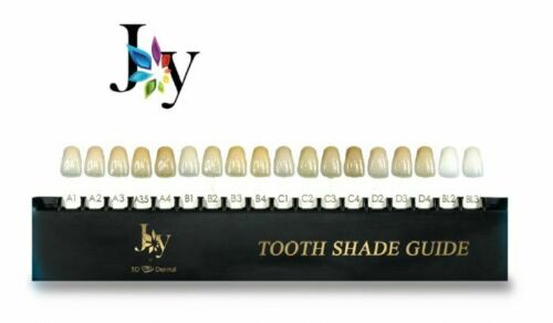 Joy Tooth Shade oy Guide 16 Shades for Illustration/Before & After Comparison (Pack of 2)