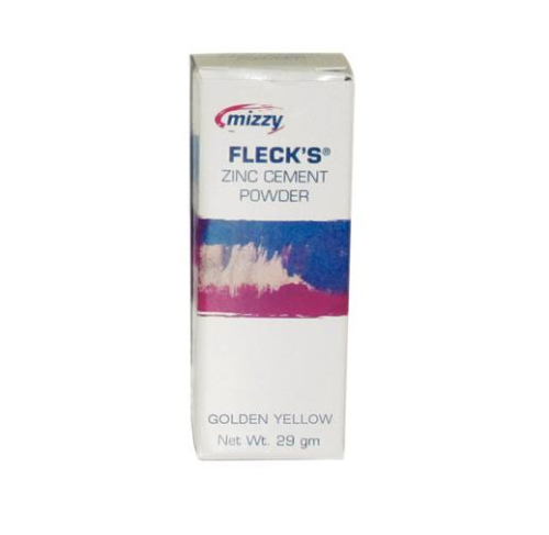 Mizzy Fleck's Zinc Phosphate Cement Powder 29g Type 1 Golden Yellow (Pack of 10)