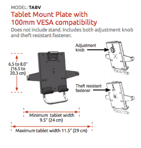 ICW Healthcare/Dental Office - Tablet Mount