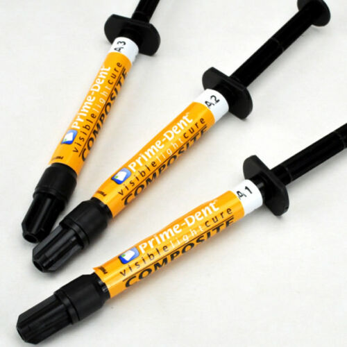 PrimeDent Flowable Light Cure Dental Composite Syringe Kit ASSORTED Shade FRESHH