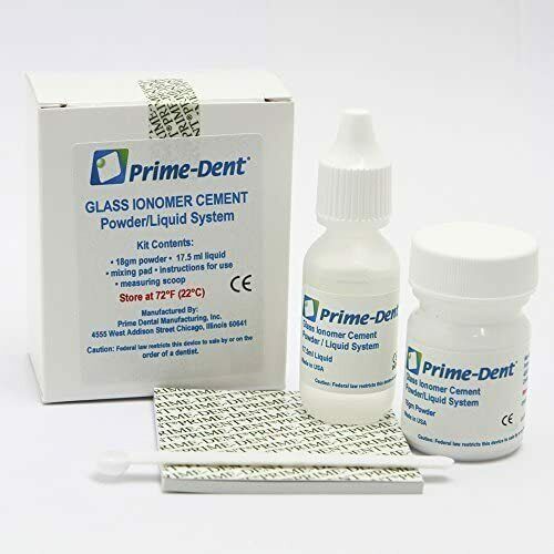 Prime-Dent Permanent Glass Ionomer CEMENT Dental Luting Cement