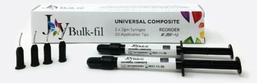 3D Dental Joy Bulk-fil Universal Composite 2x 2gm Syringe + 20 Tips