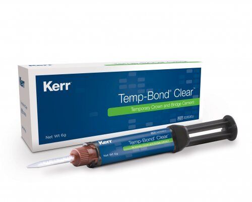 Kerr Temp-Bond Clear Temporary Crown and Bridge Cement 6 gm