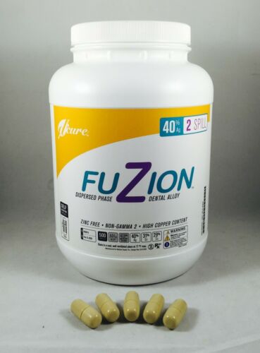 FUZION Dispersed Phase Dental Alloy 40% 2 SPILL Capsules Zinc Free