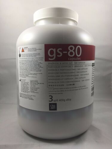 SDI GS-80 Amalgam 1,3 Spill | Regular,Fast Set Spherical 500 Capsules