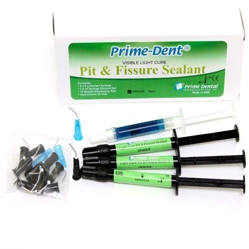 PRIME-DENT PIT AND FISSURE SEALANT 4 SYRINGE KIT – OPAQUE